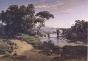 Jean Baptiste Camille  Corot Le pont d'Auguste a Narni (mk11) oil painting